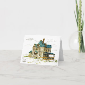 Antique Sketch 54 Western in Short Hills NJ Card