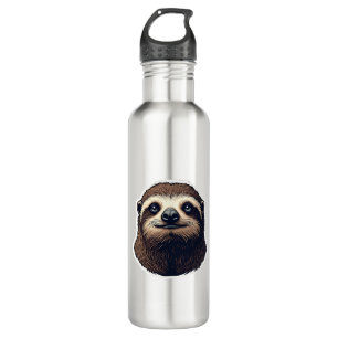 Antique Sloth Illustration Vintage Tee (2) 710 Ml Water Bottle
