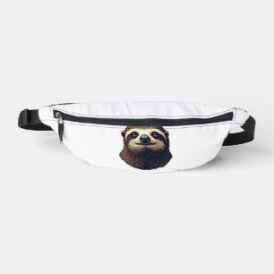 Antique Sloth Illustration Vintage Tee (2) Bum Bags