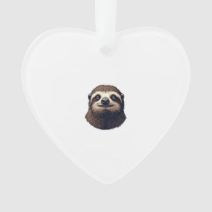 Antique Sloth Illustration Vintage Tee (2) Ornament