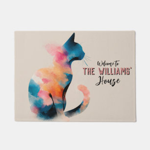 Antique Sphynx Cat Mum Flat Warming Present Doormat