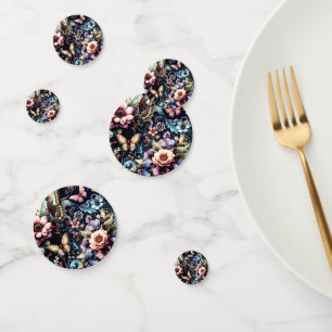 Antique Spring Flowers and Butterflies Confetti
