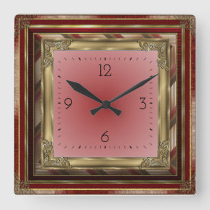 Antique Square Wall Clock