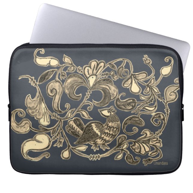 Antique Steel Northern Bird Sleeve  (Front)