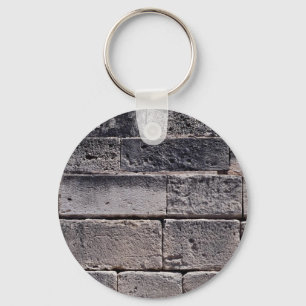 Antique stone wall, Phaistos, Crete, Greece Key Ring