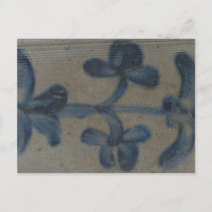 Antique Stoneware Decoration Postcard