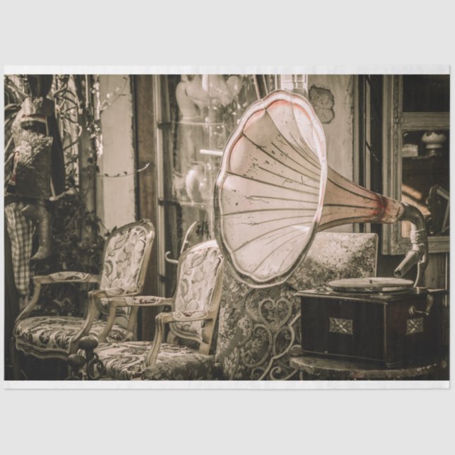 antique store tissue paper (Front)