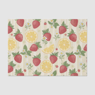 Antique Strawberry and Citrus Botanical Tissue Paper