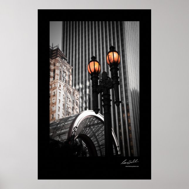 Antique Street Lamp Poster (Front)