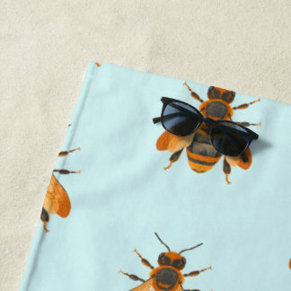 Antique Style Bumble Bee – Vintage Inspired Beach Towel