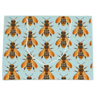 Antique Style Bumble Bee – Vintage Inspired Large Gift Bag