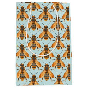Antique Style Bumble Bee – Vintage Inspired Medium Gift Bag