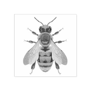 Antique Style Bumble Bee – Vintage Inspired Rubber Stamp