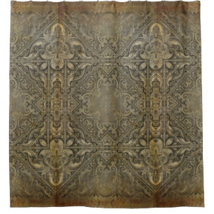 Antique Style Pattern grunge 14 + your ideas Shower Curtain