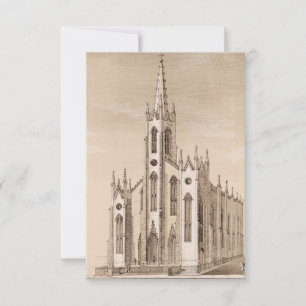 Antique Style Saint Nicholas Church Religious Card