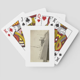 Antique Style Ship Playing Cards   Real Photo