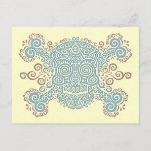 Antique Sugar Skull Postcard