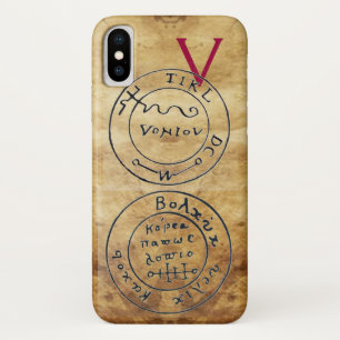 ANTIQUE TALISMAN / PIRATES TREASURE MAPS PARCHMENT iPhone X CASE