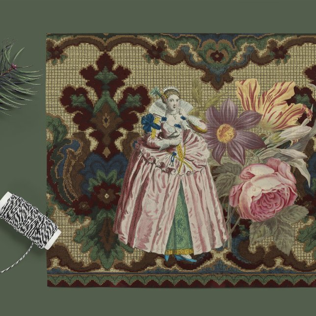 Antique Tapestry & Floral Decoupage Tissue Paper (Creator Uploaded)