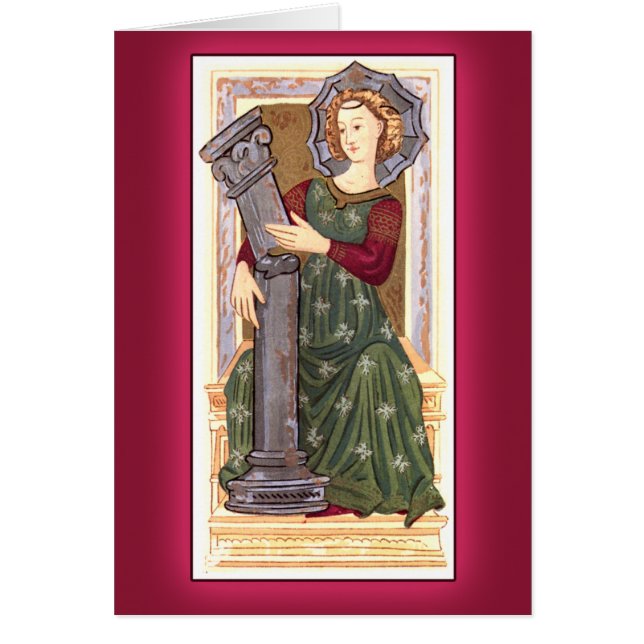 Antique Tarot Playing Card:  Strength (Front)