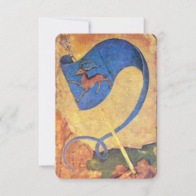 Antique Tarots /German Court Cards/Banner of Harts (Front)