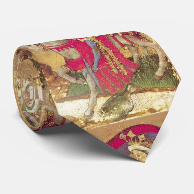 Antique Tarots /German Court Cards/King of Ducks Tie (Rolled)