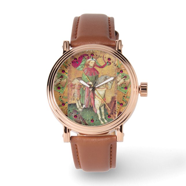 Antique Tarots /German Court Cards/King of Falcons Watch (Front)