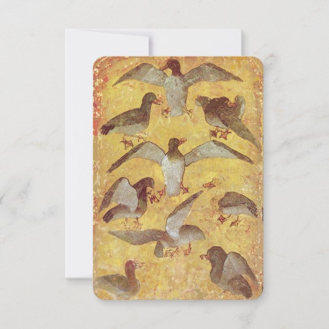 Antique Tarots /German Court Cards/Nine of Ducks (Front)