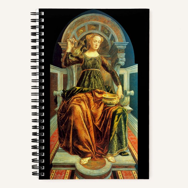 ANTIQUE TAROTS /TEMPERANCE AND FORTITUDE  NOTEBOOK (Front)