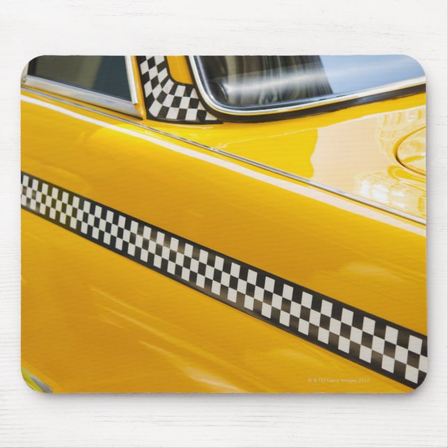 Antique Taxi Mouse Mat (Front)