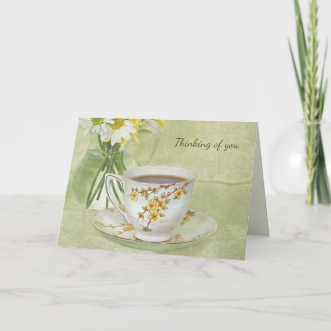 Antique Tea Cup Card (Front)