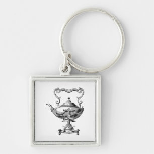Antique Tea Kettle Key Ring