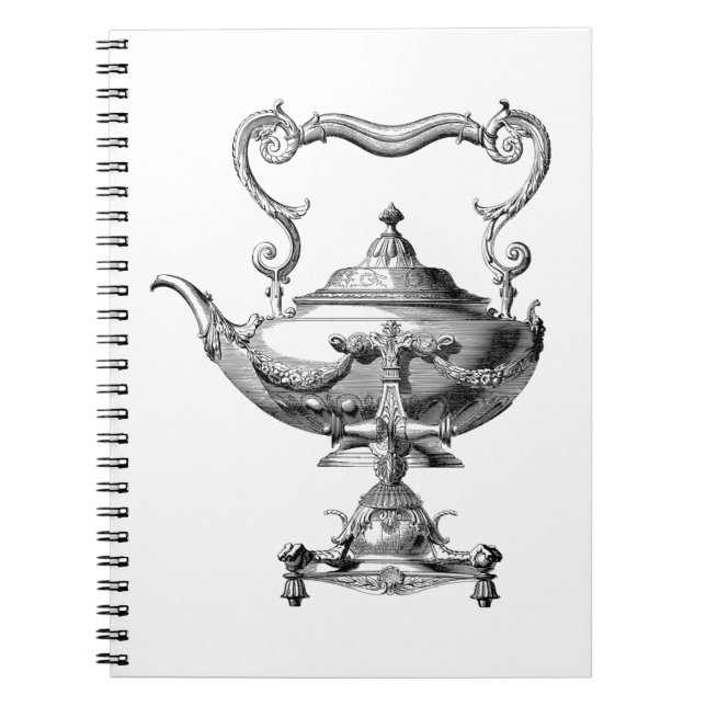 Antique Tea Kettle Notebook (Front)