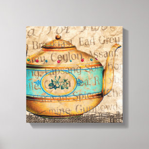 Antique Tea Pot Canvas Print