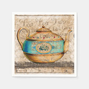 Antique Tea Pot Napkin