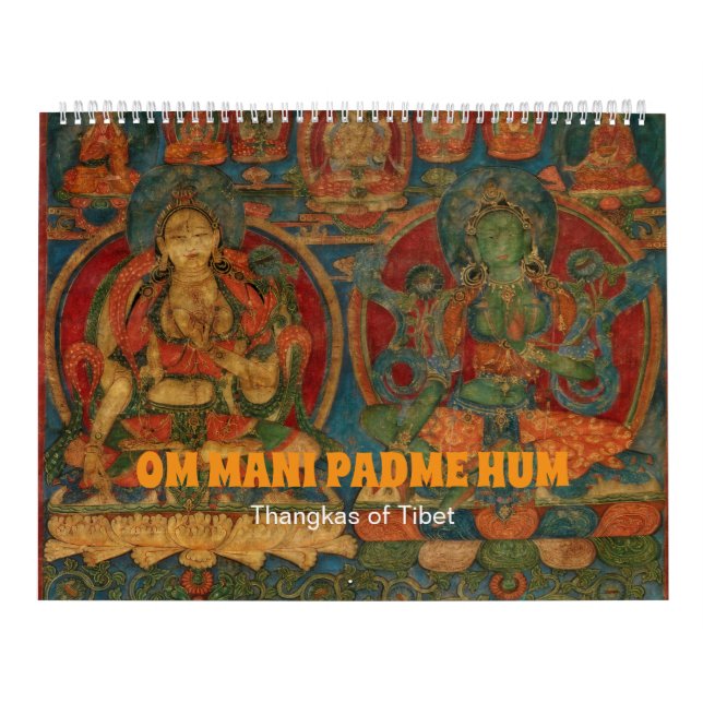 Antique Tibetan Thangkas Calendar (Cover)
