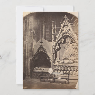 Antique tomb photo Custom Halloween invitation