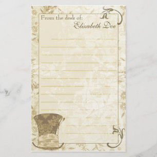 'Antique Top Hat' Stationery