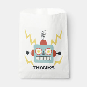 Antique Toy Robot Birthday Favour Bags
