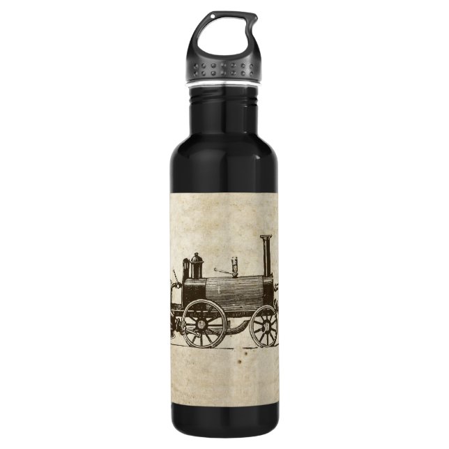 Antique Toy Steam Train 710 Ml Water Bottle (Front)