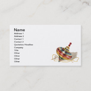 Antique Toy Top Business Card