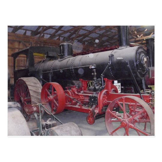 Antique Tractor Postcard