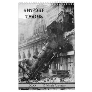 Antique Trains 2021 Calendar