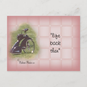 Antique Tricycle Postcard- customise it Postcard