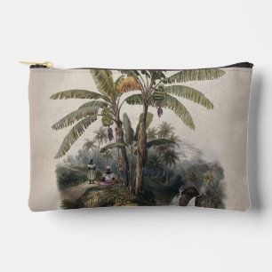 Antique Tropical Banana Tree Forest Vintage Bota Accessory Pouch