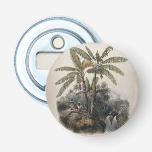 Antique Tropical Banana Tree Forest Vintage Bota Bottle Opener