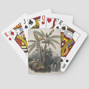 Antique Tropical Banana Tree Forest Vintage Bota Playing Cards
