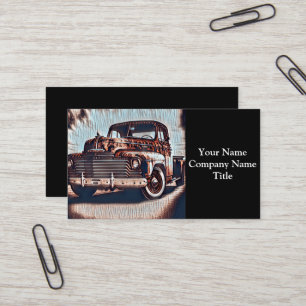 Antique Truck - A Timeless Classic Business Card