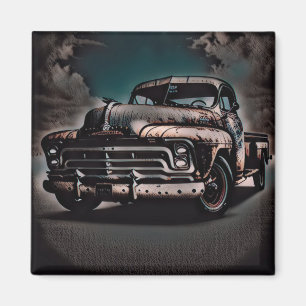 Antique Truck - A Timeless Classic Magnet
