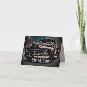 Antique Truck - A Timeless Classic Thank You Card